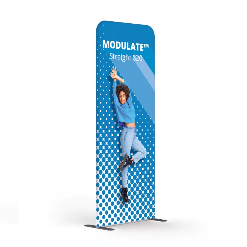 Modulate Straight modular fabric display
