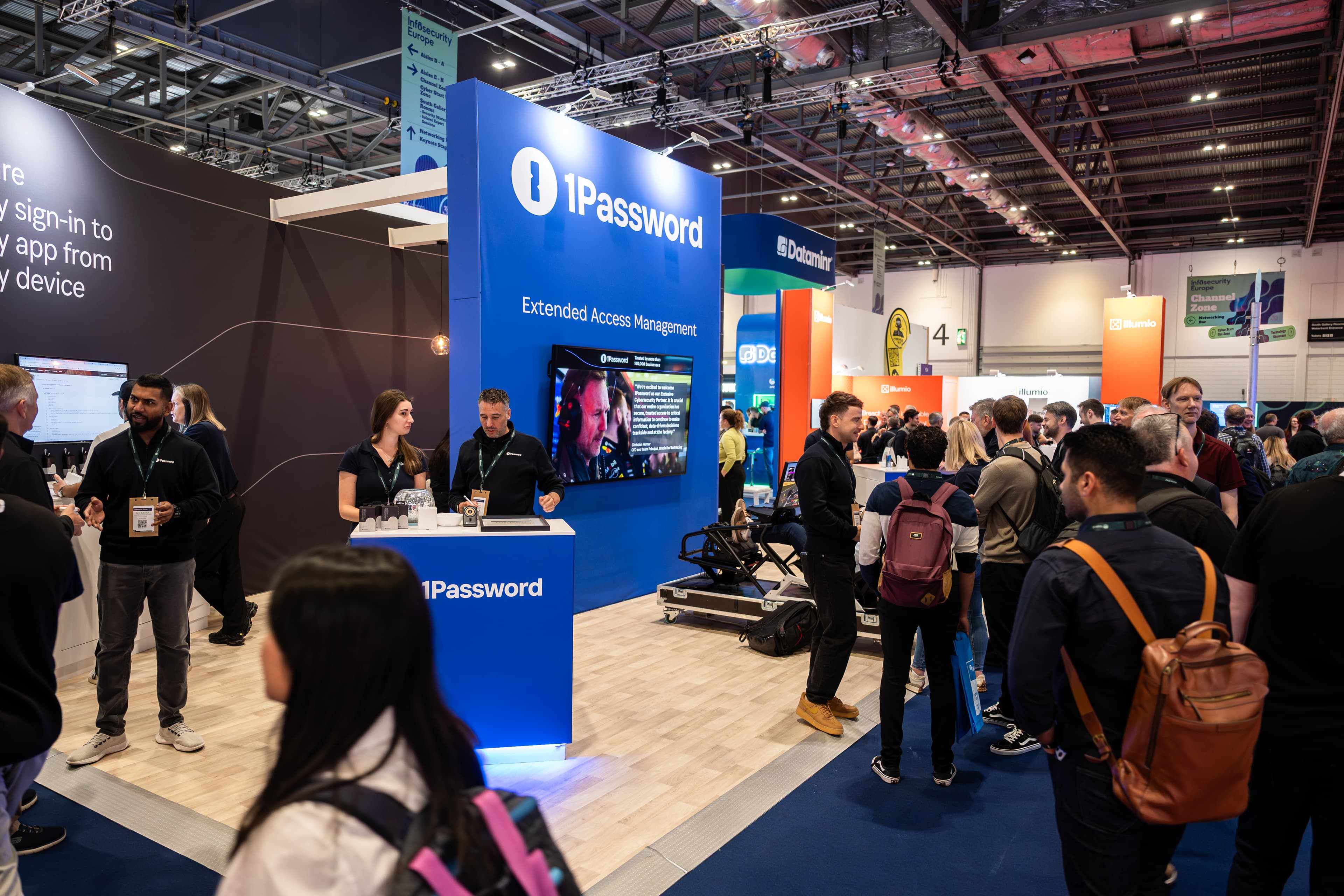 1Password Exhibition Stand — Crowd Engagement