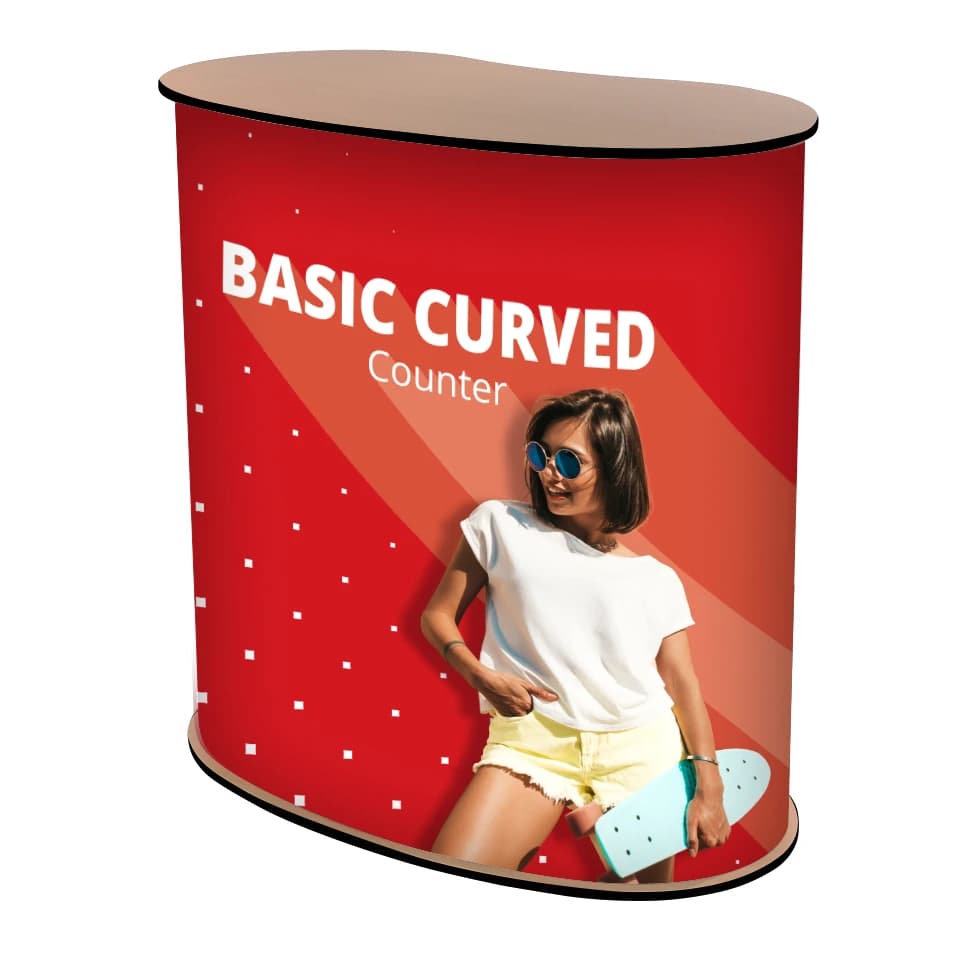 Basics Curved Counter branded