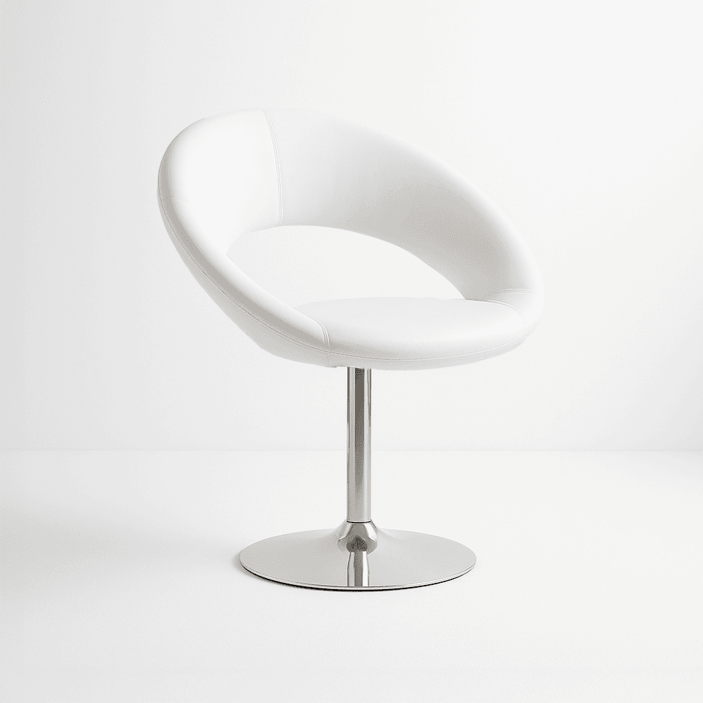 Bow Chair Swivel White