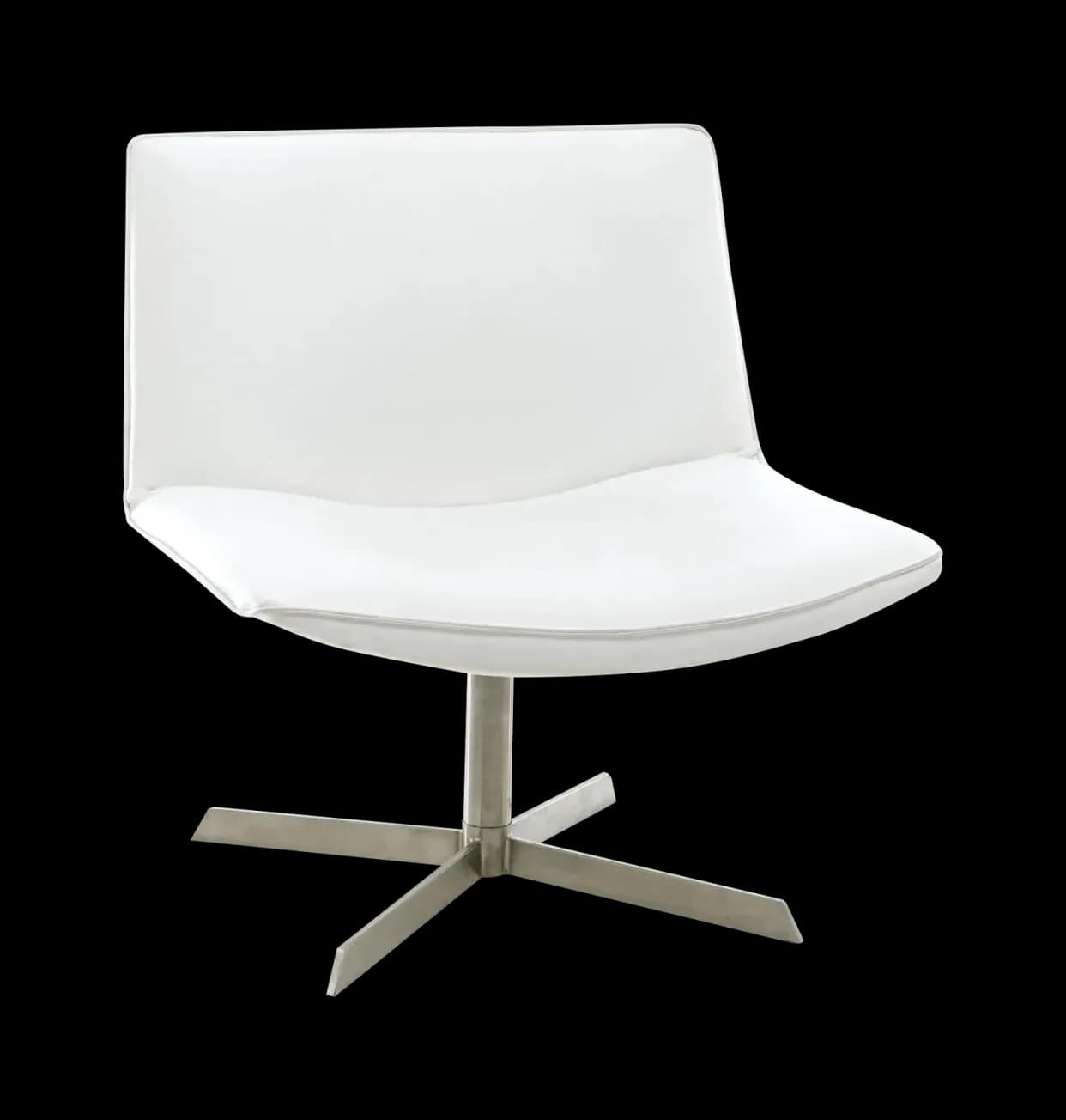 Wave Chair Brushed Metal Legs
